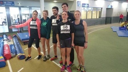 La section athlétisme lors du meeting indoor de Clermont Ferrand en 2016