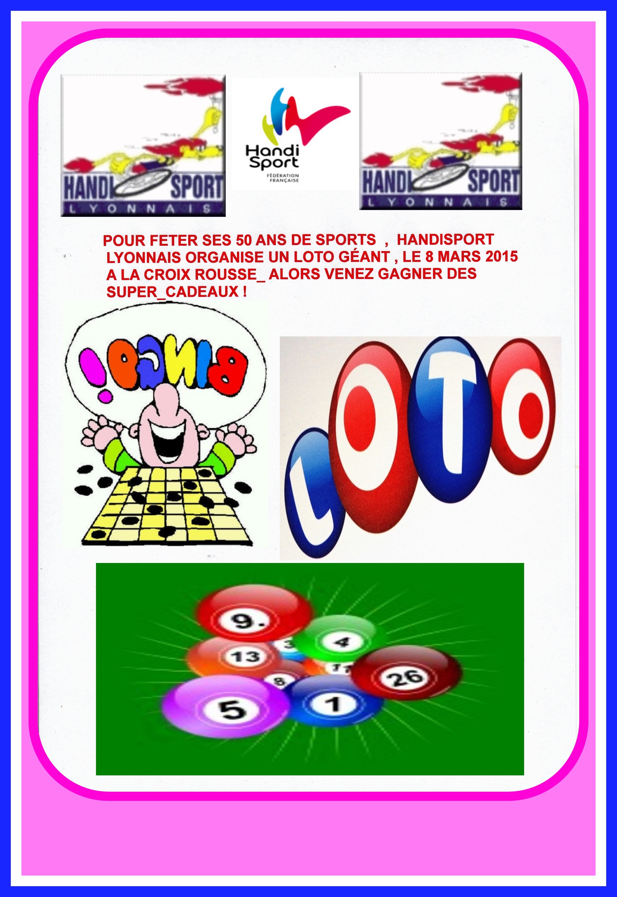 Loto Handisport Lyonnais 2015