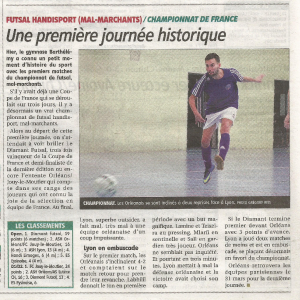 article rep journée 1 championnat de france 2019